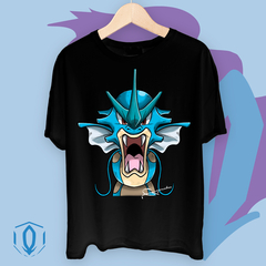 Remera Oversize Gyarados Face Negra