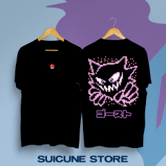 Remera Oversize Haunter Pixel Doble Estampa