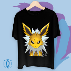 Remera Oversize Jolteon Face Negra