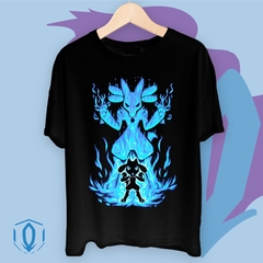 Remera Silueta Riolu Lucario Negra