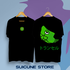 Remera Negra Metapod doble estampa