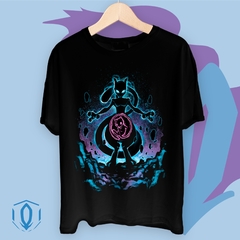 Remera Silueta Mew Mewtwo Negra