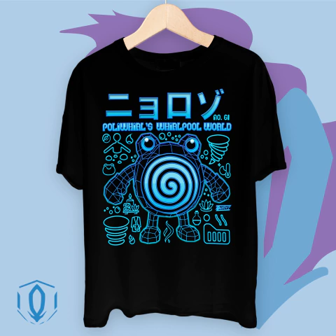 Remera Poliwhirl 3D