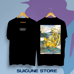 Remera Oversize Dragonite Oriental Negra - comprar online
