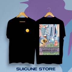 Remera Oversize Saffron City Negra