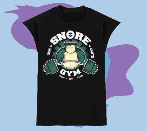 Musculosa Negra Snorlax