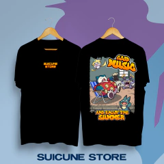 Remera Oversize Snorlax Good Music Doble Estampa Negra - comprar online