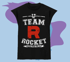 Musculosa negra Team Rocket