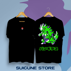 Remera Oversize Tyranitar Pixel Doble Estampa