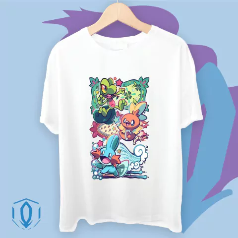 Remera Treecko Torchic Mudkip