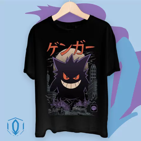 Remera Negra Gengar