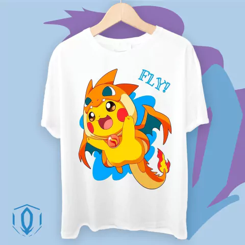 Remera Charizard disfraz Pikachu