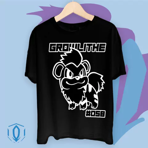 Remera Black Growlithe