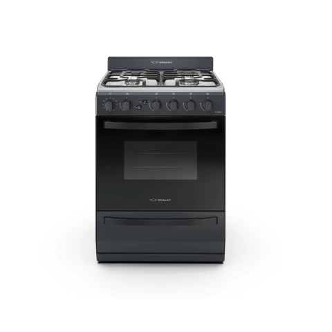 Cocina Multigas 4 Hornallas Tempo Negra Ormay - comprar online