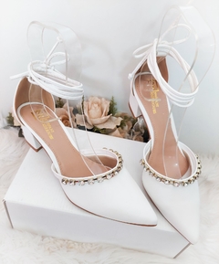 scarpin baixo noiva
