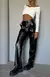 Slouchy Eco Leg Black