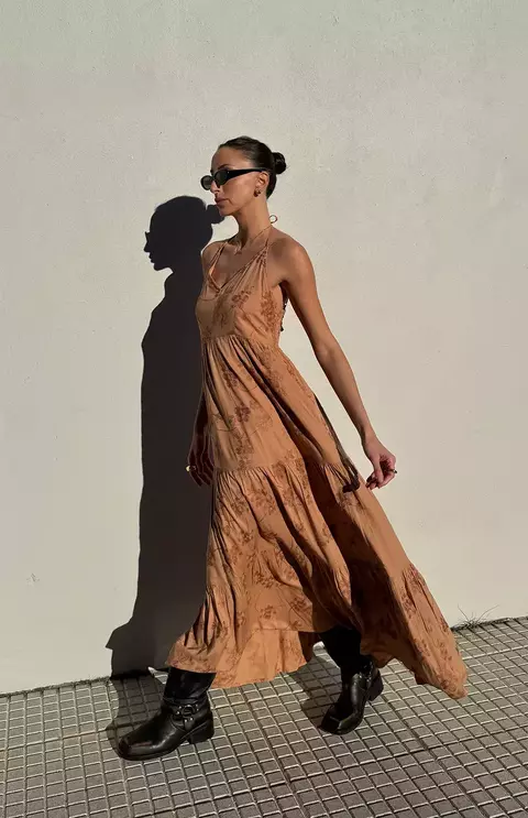 Vestido India Ocre - comprar online