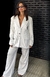 Traje 100% Lino Black Lines