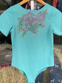 Body Feminino Miss Country Flowers Verde 963 - Traje certo country