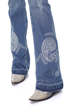 Calça Jeans Feminina Zenz Western Vino Zw0123059 na internet