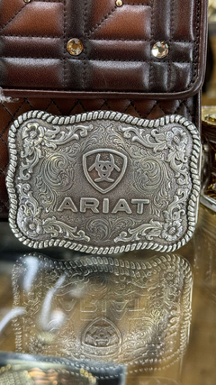 Fivela Importada Ariat - Antique Silver Rectangle