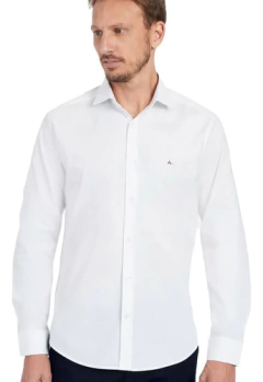 Camisa Masculina Manga Longa Lisa Branca Aramis 379