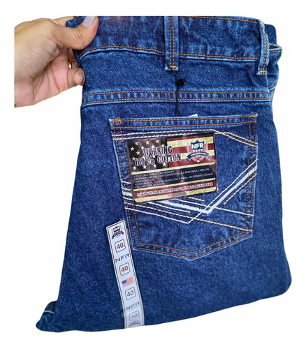 Calças Jeans Masculina Bordada Nfr Western Texas Ref:jb002