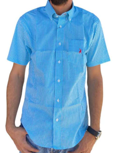Camisa Masculina Manga Curta Austin Western Xadrez 0020 - comprar online