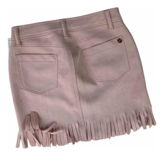 Saia Country Rose Com Franja West Dust Para Usar Com Bota - Traje certo country