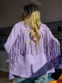 Jaqueta De Franja Em Suede Western Country Rodeio 210