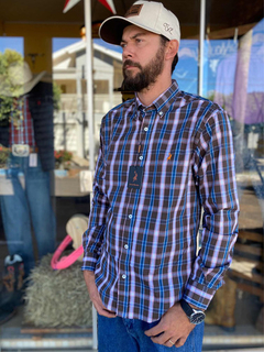 Camisa Xadrez Manga Longa Austin Western Slim Fit 9000 na internet