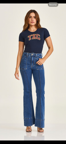 Camiseta Txc Feminina Slim Bordada Original 51052 - Traje certo country