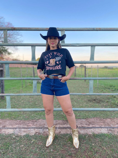 Camiseta Crooped Western Cowgirl Country Rodeio 245 na internet