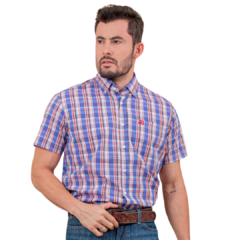 Camisa Txc Masculina Manga Curta Xadrez 29128 Original - comprar online