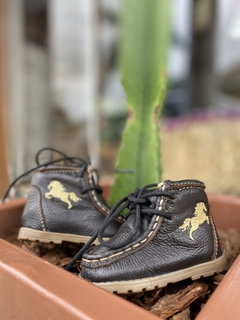 Tênis Coturno Infantil Country Big Bull Baby Couro - Traje certo country