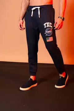 Calça De Moletom Masculina Txc Brand Marinho 25051 - comprar online