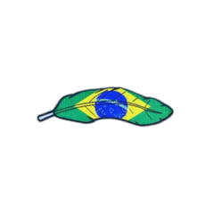 Adesivo Para Chapéu Pena Brasil Country