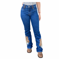 Calça Jeans Feminina Country Bordada Com Brilho Horse 367 - comprar online