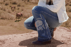 Calça Jeans Feminina Zenz Western Vino Zw0123059 - Traje certo country