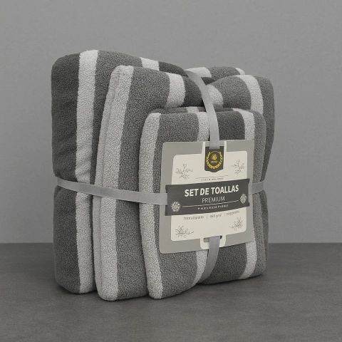 SET DE TOALLAS ALGODÓN X3 - comprar online