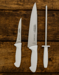 SET DE 2 CUCHILLOS + CHAIRA TRAMONTINA - comprar online