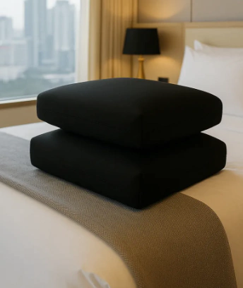 ALMOHADA VISCOELASTICA X2 CANON- NEGRA - comprar online