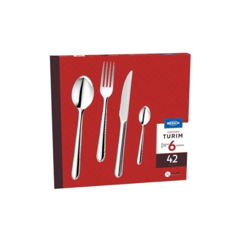 JUEGO DE CUBIERTO BRINOX 42PCS