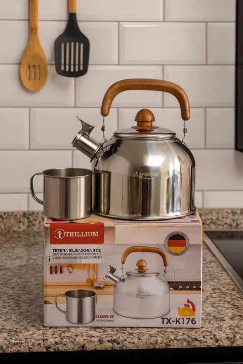 PAVA SILBADORA TRILLIUM 3,8 LTS ACERO INOX.