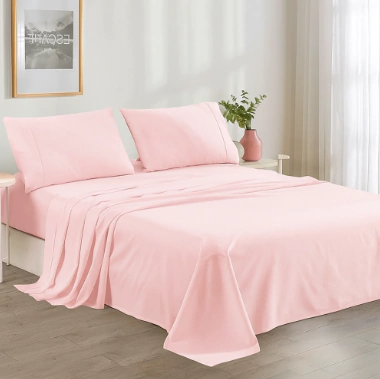 JUEGO SABANAS GOLDSUN X 3000 HILOS - KING - ROSA - comprar online