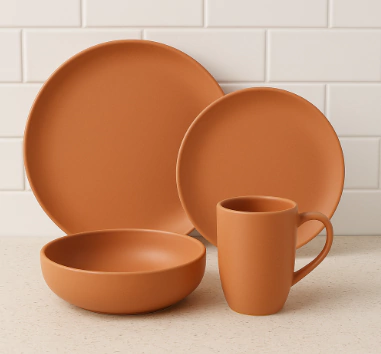 JUEGO DE VAJILLA X 24 PIEZAS TERRACOTA - comprar online