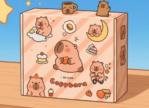 JUEGO DE PAPELERIA KAPIBARA - TOSTADO - comprar online