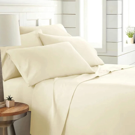 JUEGO DE SABANAS CASA MUNDO 2800 HILOS *FULL CREMA - comprar online