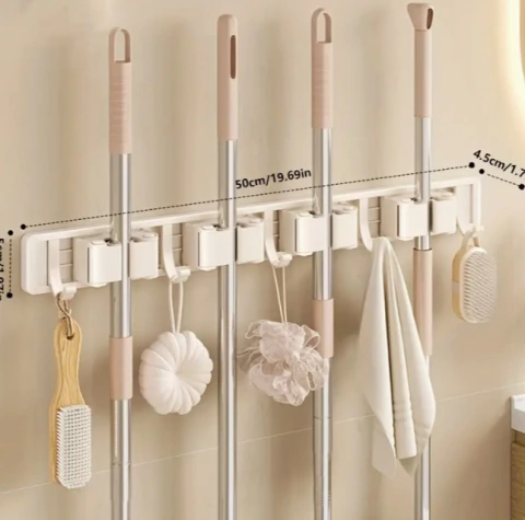 PERCHAS PARA ESCOBAS - BLANCO