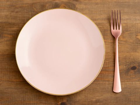 JUEGO DE VAJILLA ROSA P/ TORTA 20PCS - comprar online